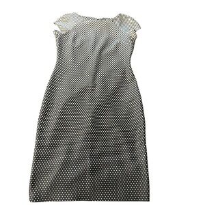 ECO New York women's size 12 polka dot midi sleeveless ombré dress